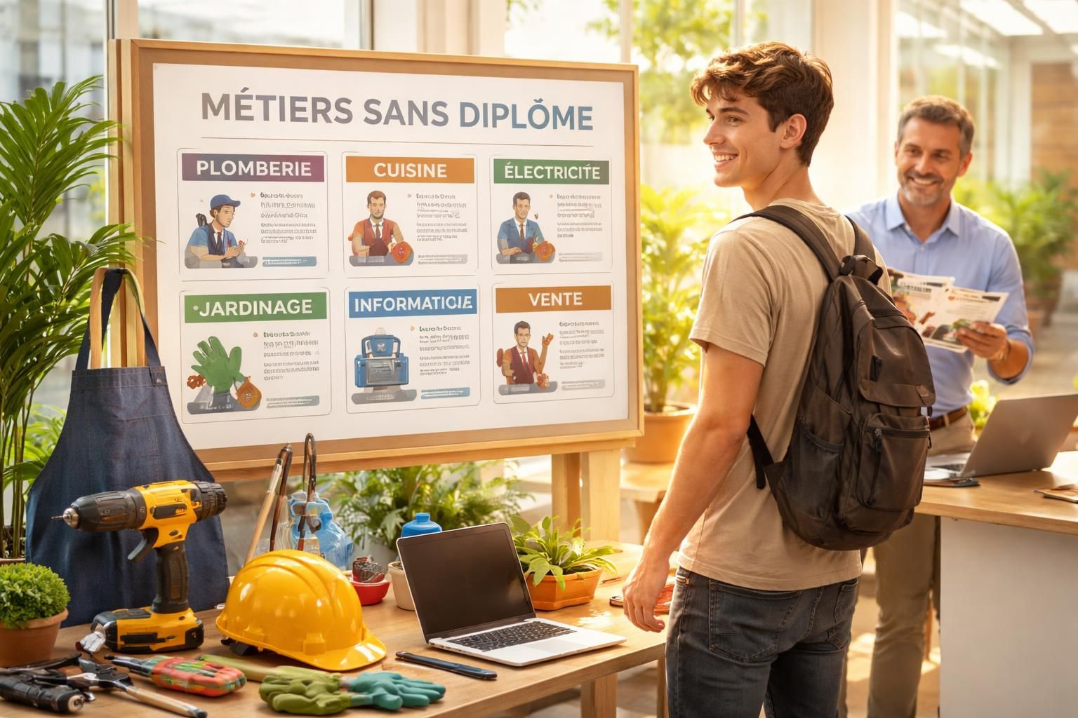 découvrez comment choisir un métier et trouver un emploi sans diplôme. guide des métiers accessibles et conseils pour réussir votre orientation professionnelle.