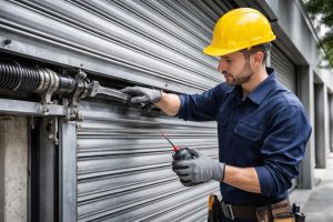 Entretien rideau metallique