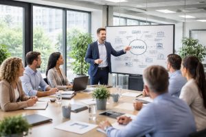 Management et changement : change conduite entreprise