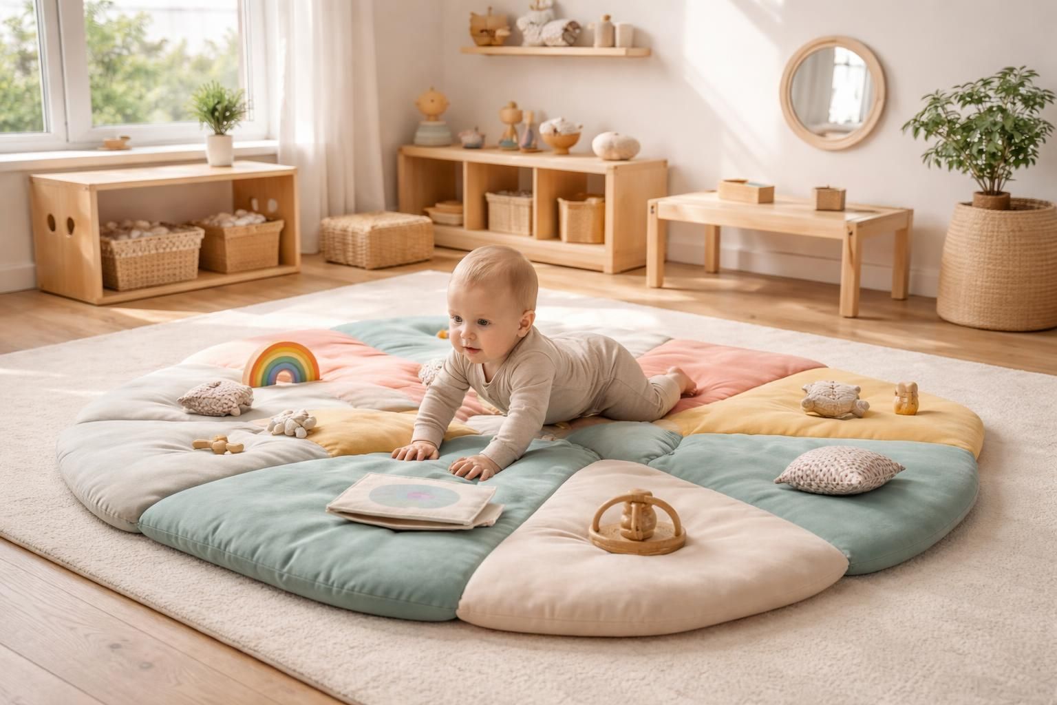 découvrez les avantages d'un tapis de motricité libre selon la pédagogie montessori pour favoriser l'autonomie et le développement moteur de votre enfant en toute sécurité.